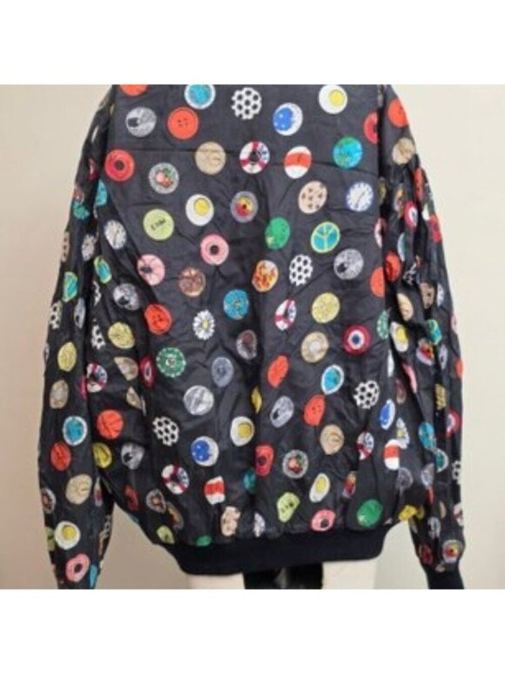 Vintage 1990 Nicole Miller Collectors Bomber Jacket Size L - Picture 3 of 16